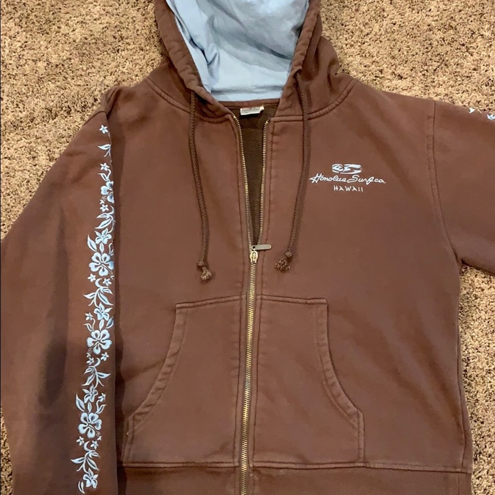Light brown/blue hoodie